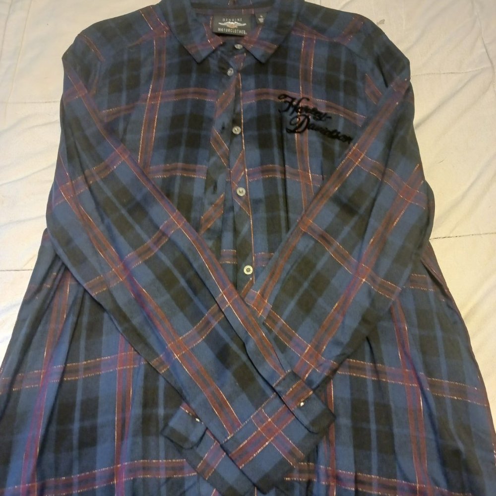 Harley Davidson long sleeve button up